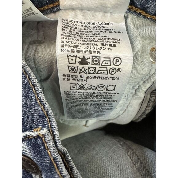 Levis 505 Jeans Mens 38x30.5* Regular Fit Straight Leg Blue Denim Mid Rise Casua - Picture 5 of 7